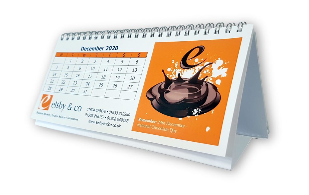 Branded Triangular Desk Calendar